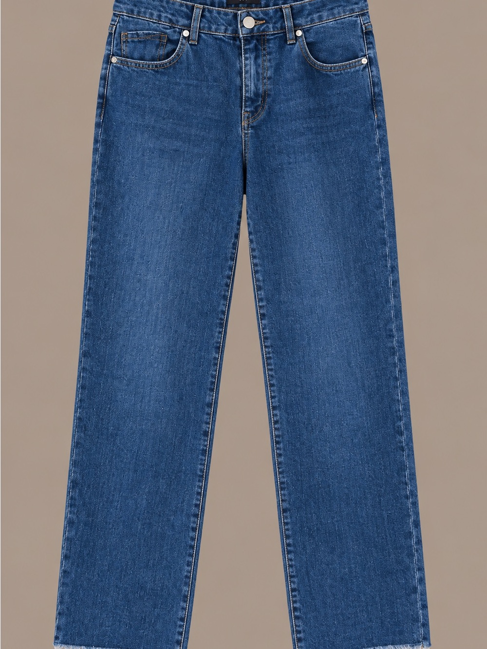 Women’s Blue Straight-Leg Jeans
